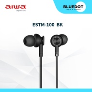 Aiwa Powerful Bass Balance Ultra Light Earphone (Black/Red) | ESTM-100