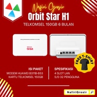 Wifi ROUTER 4G HUAWEI B311B ORBIT STAR H1 FREE 150GB Telcomiseel