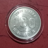 Koin perak mancanegara kuno Jepang 100 Yen  silver coin asing TP7ys