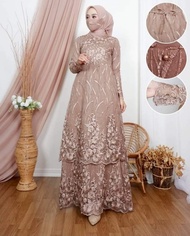COD GAMIS BRUKAT MALAYSIA MODEL TERBARU GAMIS MUSLIM WANITA DEWASA DRES KONDANGAN