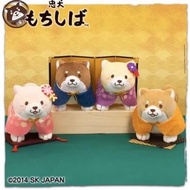 可愛 和服 蝴蝶結 花花 造型 柴犬 忠犬 公仔 正版 日版