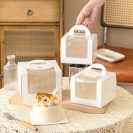 [ Set of 5 - 10 ] Glass handle box used to store Cakes, Fruits, Fruits...
