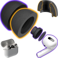 Patented AirFoams Pro Ultra V5.0 Memory Foam Ear Tips w/Foam Shield for AirPods Pro 1st & 2nd Gen, N