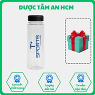 T+ Sports PLASTIC Sports WATER BOTTLE 500ml - Convenient, Plastic Water Bottle for Gym, Running, Spo