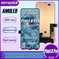 6.7" AMOLED TFT For Google Pixel 8 Pro GC3VE G1MNW LCD Display Touch Screen Digitizer Assembly For G