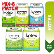Kotex Pantyliner Liner Regular Longer Wider Scented Unscented, Assorted