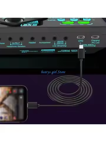 C7AB Phone Streaming Sound Card for Live Broadcast Multi Platform Compatible
