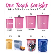 Tupperware One Touch Canister 1.25L/2L/3L/4.3L Tupperware Container