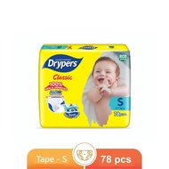 Pampes Drypers Classic Tape Diaper Eco Green Pack - S/M/L/XL/XXL
