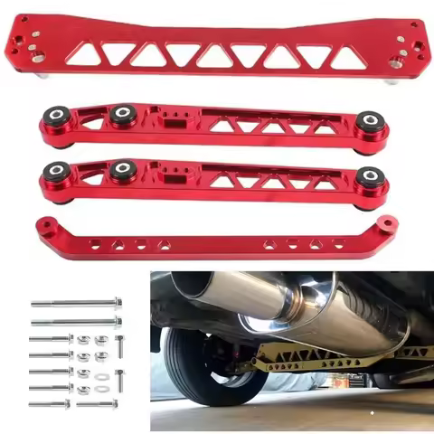 For Honda Civic EG 92-95 Del Sol 93-97 Rear Subframe Brace+Rear Lower Tie Bar+Rear Lower Control Arm