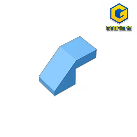 Gobricks GDS-1484 Slope 45 2 x 1 with Cutout without Stud compatible 28192 pieces of children's toys