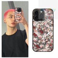 【Ww】CASETI stray kids Hyunjin VINTAGE FLOWER Phone Case For iPhone 16 16Pro 12 13 14 15 Plus Pro Max