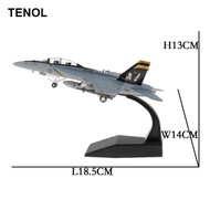 [TENOL] 1/100 Scale F/A-18 Strike Fighter Plane Diecast Display Model Metal Fighter American Militar