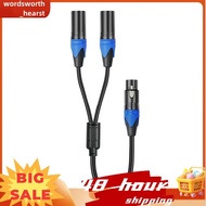 50cm XLR Splitter Cable 1 XLR Female to 2 XLR Male XLR Y Splitter Cable Microphone Splitter Cord for