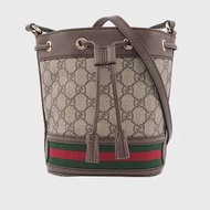 GUCCI GG Supreme Mini Ophidia 水桶斜背包 (綠紅)