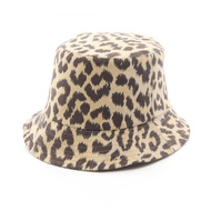 【二手】Dior MIZZA 豹紋斜紋雙面漁夫帽，女士帽子，二手