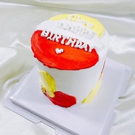 調色盤*貳 色塊 抹面 韓式 生日蛋糕 客製 造型 手繪4 6 8吋 宅配