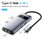 Jasoz USB C Hub 8 In 1 USB 3.0 Port Hub TYPE C to HDMI RJ45 USB C Multiport Port Hub Thunderbolt 3 T