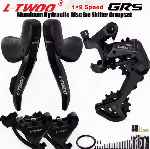 LTWOO GR5 1X9 Speed Aluminum Alloy Hydraulic Disc Brake Gravel Bike Groupset Without Damping Rear Tr