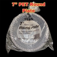 TAPAU - 7" Small Plate [ 50pcs± ] JISHAN - Disposable PP Plastic Plate - PL 7 Party Plate Pinggan Pa