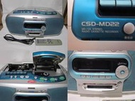 AIWA CSD-MD22手提音響(CD/MD/TAPE/RADIO)