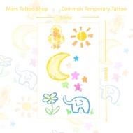 【Mars Tattoo】Common Tattoo, Colored Tattoo, Long Lasting,Temporary Tattoo Sticker, Fake Tattoo, Cute