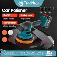 800W Cordless Electric Car Polisher Adjustment Speeds Lithium Battery Polishing Waxing Machine 抛光机