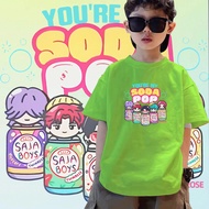kpop demon hunter Saja Soda Boy Pop Kids Shirt KPOP Demon Hunter Genuine Comfortable Wear Fabric Cot
