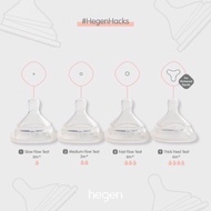 Hegen baby bottle nipples, replacement nipples numbers 0, 1, 2, 3 and Y cut - MB