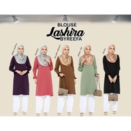 ANY 3 AT RM111 !!! (S-3XL) Blouse Vaksin Lashira ByReefa Vaccine Blouse Viral Muslimah Nursing and W