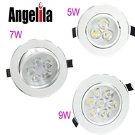 Angelila Hot Sale 5W 7W 9W LED Ceiling Down Light Recessed LED Spot Light AC 240V LED Downlight