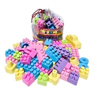 Mr Block Building Blocks Toy, 57 Pieces