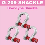 Heavy Duty Galvanized Shackle Screw Pin Bow Type Anchor Shackle Omega Shackle Red G209 Shackle