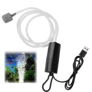 迷你水族箱增氧幫浦 魚缸氧氣幫浦 節能氧氣鼓風機 附氣石和單出口矽膠管 USB便攜式魚缸養魚迷你小型氧氣幫浦 靜音釣魚增氧機