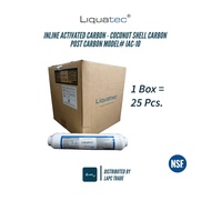 LIQUATEC INLINE Post Carbon IAC-10 1 Box ไส้กรองน้ำดื่ม ไส้กรองโพสคาร์บอน IA-Series 2 X 10" Coconut