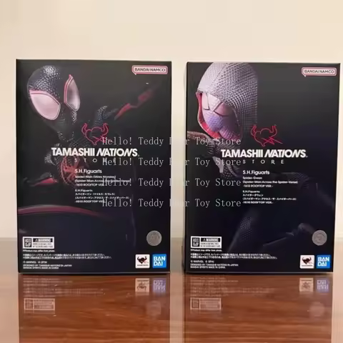 100% Original Bandai Shf Sh Figuarts Spider Man Across The Spider Verse Miles Morales Gwen 1610 Roof