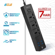 Promo Ecle Power Strip Stop Kontak 3 Power Socket 4 Usb Port Kode 174