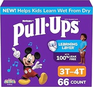 Pull-Ups Learning Designs Boys' Training Pants, 3T-4T, 66 Ct