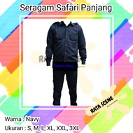 Safari COKLAT TUA SETELAN Safari PDH PDL Coklat Satpam Coklat Terbaru Safari Lengan Panjang Coklat H