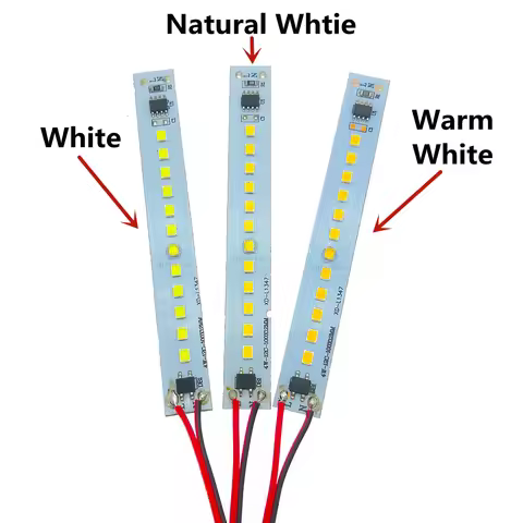 10pcs AC220V 2835 LED Aluminum Strip 10CM 20CM 30CM 40CM 50CM Warm/Natural/White High Brightness LED