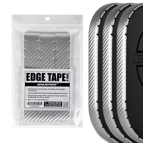 AMA SPORT NEW 3K Crabon Pickleball Paddle Protection Tape 3K Carbon-Racket Edge Protection Tape Fit