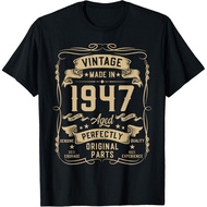 Men's cotton T-shirt Vintage 1947 79yr 79th Birthday Gifts for Men 79 Years Old T-Shirt