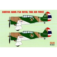 DECAL (Water DECAL) Siam Scale 1/48 CURTISS HAWK-75N ROYAL THAI AIR FORCE