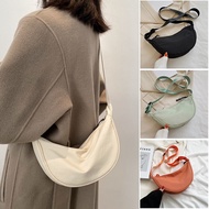 Nylon Messenger Bag Women 2023 New Trendy Dumpling Bag Light Small Satchel Underarm Simple One Shoulder Canvas Bag