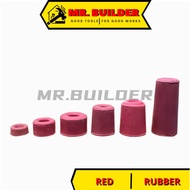 MR. BUILDER Red Rubber Stopper Stop Gate Door Holder Lock Handle Wall Protect Knob Getah Pintu