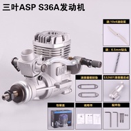 เครื่องยนต์โมโตกลิ่นอะลูมิเนียมไนคราฟท์ ASP S36A 36AII แบบสองกระบอกเล็กรับเชื้อเพลิงด้วยมือสำหรับเคร