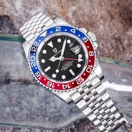 PAGANI DESIGN PD-1662 Luxury GMT Men Mechanical Wristwatch Sapphire Glass Stainless Steel 100M Water