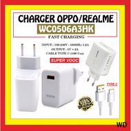 Charger REALME OPPO CASAN TYPE C CABLE WC0506A3HK 30W 65W WHITE FAST CHARGING ORIGINAL Warranty