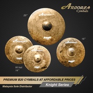 Arborea Knight Series B20 Cymbal set 14" 16" 20" | Comes in a set