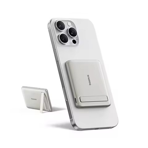 Baseus Qi2 Magnetic Power Bank With Kickstand PD 20W 5000mAh Portable Wireless Fast Charging PowerBa